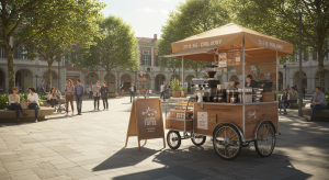 pop-up de café