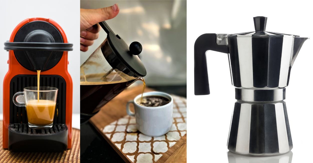 tipos de cafeteiras
