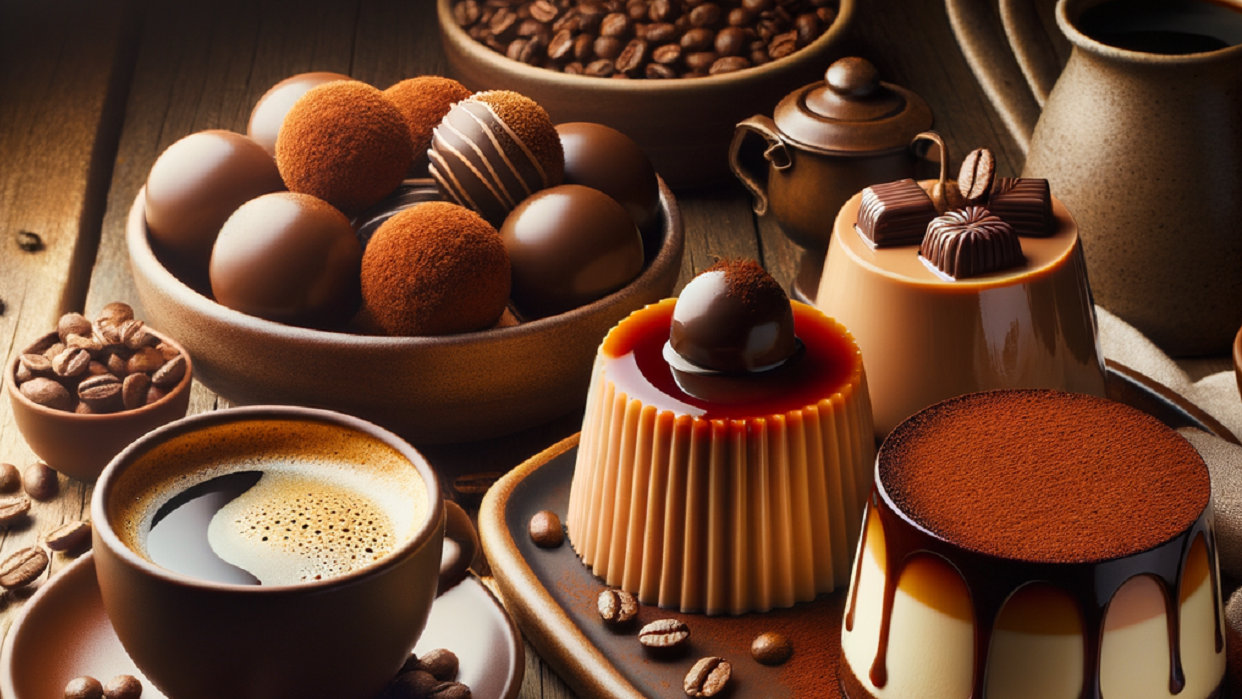 sobremesas clássicas com café
