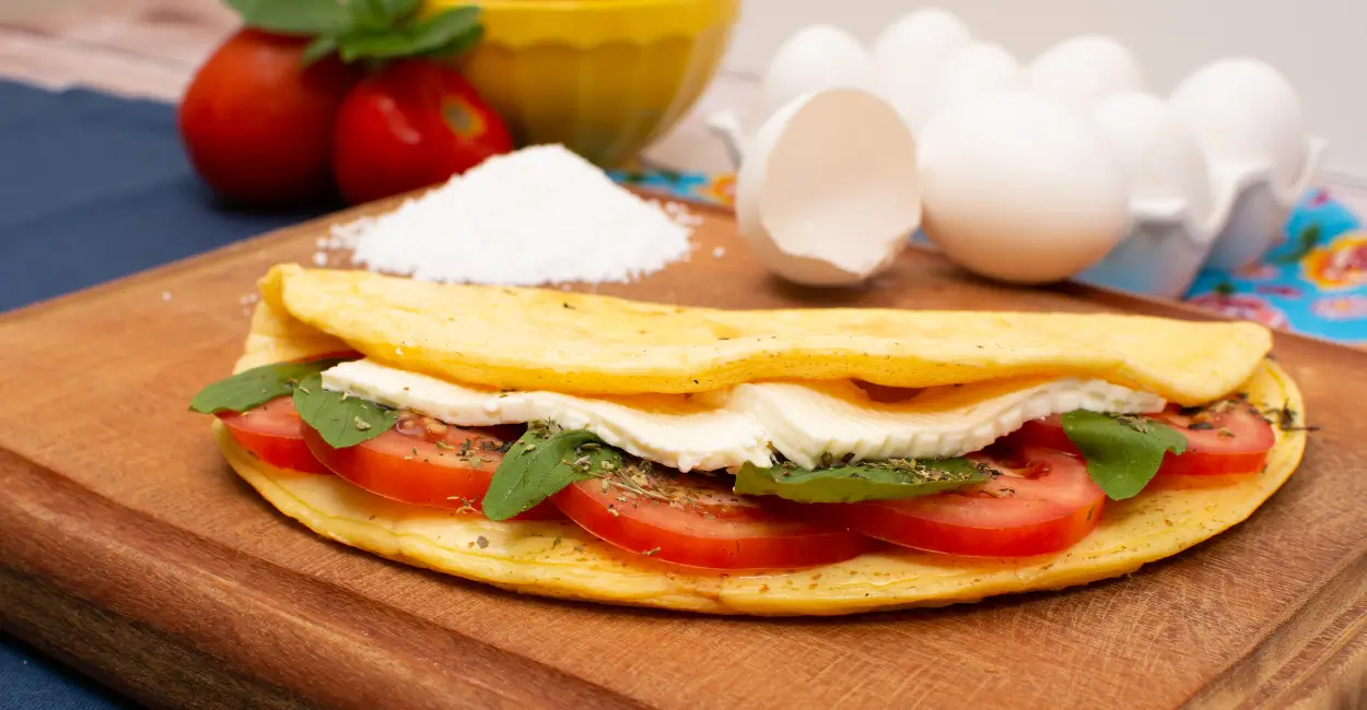 Receitas variadas de crepioca para o café da manhã